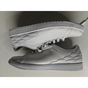 Nike Air Jordan 1 Men’s Centre Court White / White Sneaker Size 10.5 M - Medium